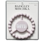 Wholesale - 1pc Silicone Peace Teether - Light Purple "Love" C/P 100, UPC: 195010139465
